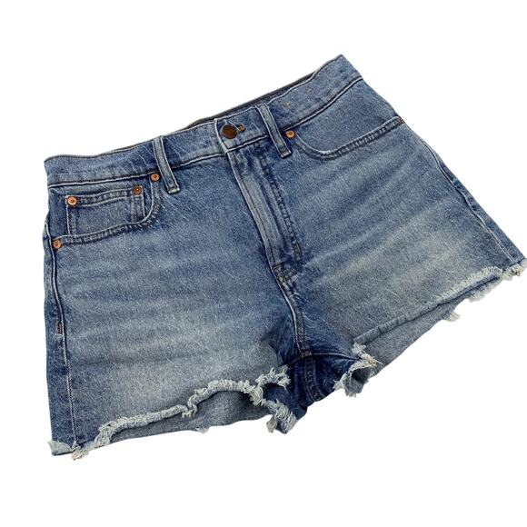 Madewell The Perfect Jean Short in Balsam Wash - Picture 3 of 7